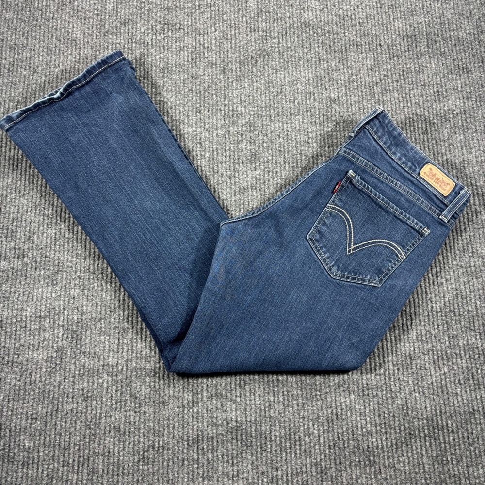Levi's 518 Superlow Jeans Women 8M Blue Bootcut Low Rise Denim